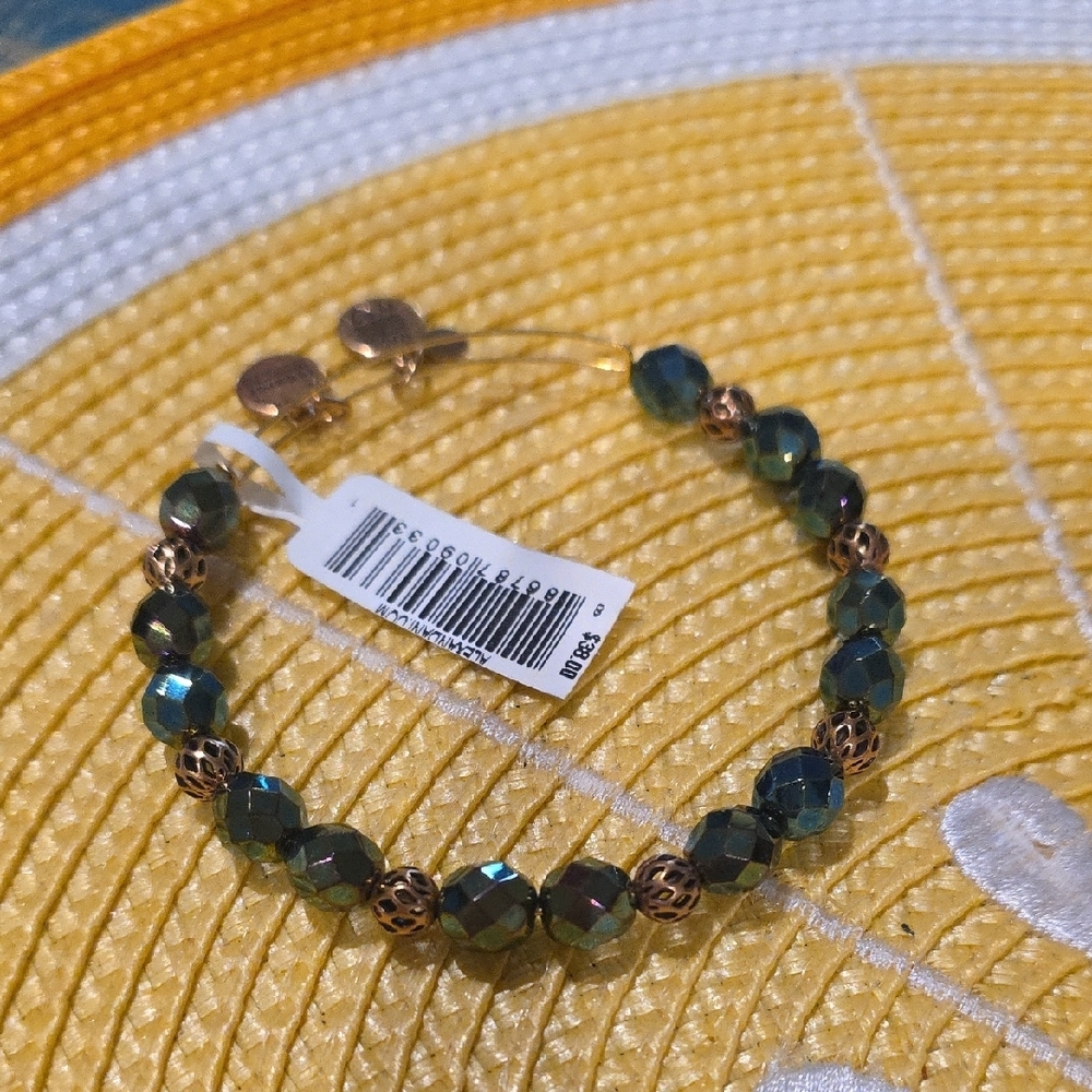 Alex and Ani Shimmering Blue-Green Bracelet